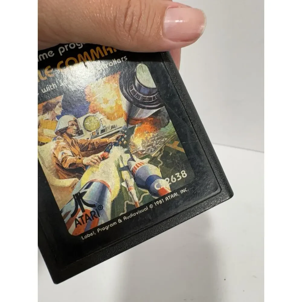 Game‎ Program Atari Missile Command CX2638 Game Cartridge 1981